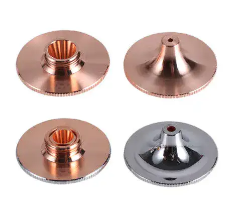 Nozzle, Precitec Compatible, D28-H15-M11, Concave (10-Pack) - Concave - 0.8mm - Copper (Single)