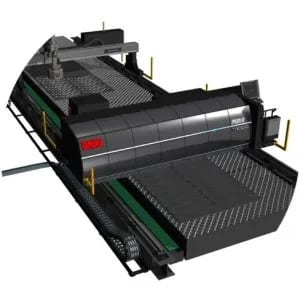Laser cutting automation layout animation
